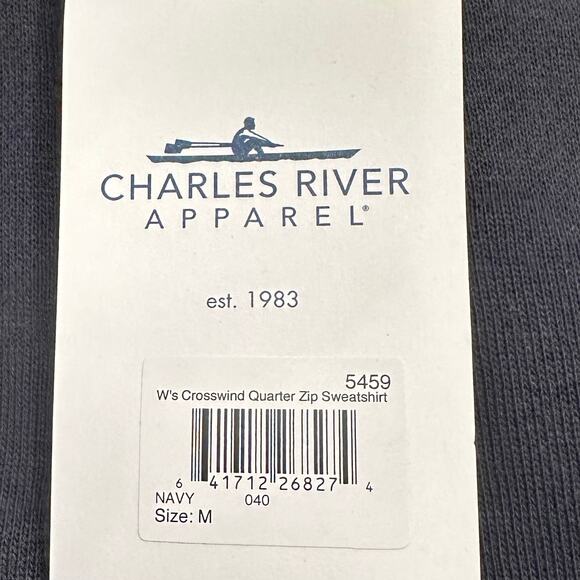 WOMEN'S CROSSWIND QUARTER ZIP SWEATSHIRT NAVY SIZE M - Picture 7 of 7